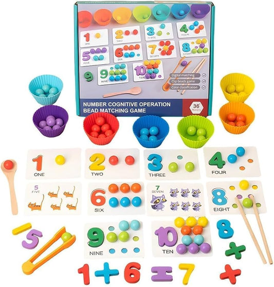 Wooden Digital Bead Educational Game.