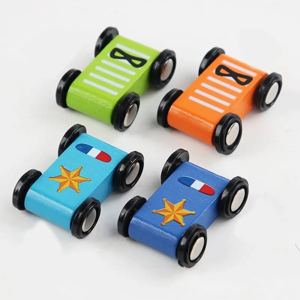 Wooden Race Track Bright Ramp Racetrack