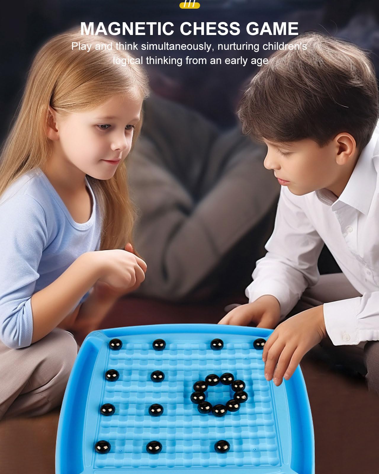Magnetic Chess Game, Portable Magnetic Chess Game with Stones