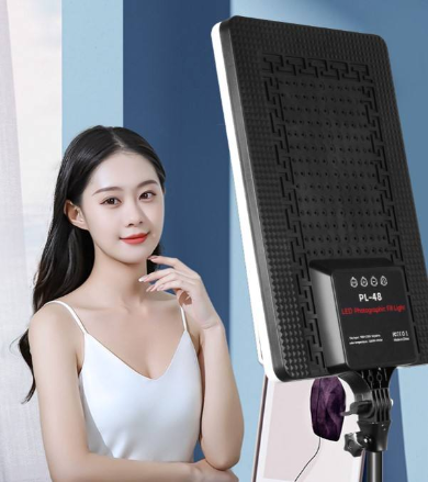 Professional LED Video Light Panel (50W, 3200-5700K) With High Quality Stand 
Adjustable LED light panel (50 watts, 3200-5700Kelvin) for studio, photography, and video. This panel is lightweight and provides ideal lighting for photography and videography