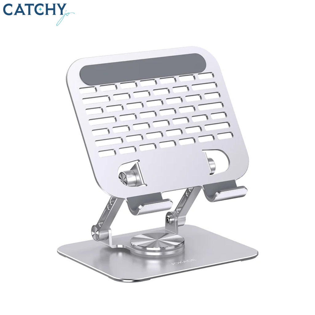 Aluminum Dual Rod Tablet Stand Holder for Desk | Adjustable Multi-Angle Riser | Compatible with iPad and More