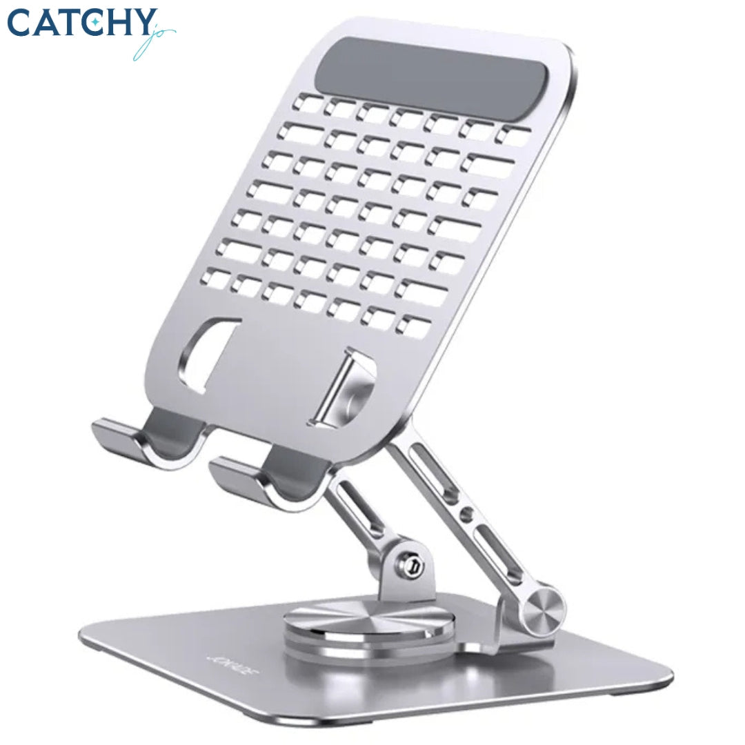 Aluminum Dual Rod Tablet Stand Holder for Desk | Adjustable Multi-Angle Riser | Compatible with iPad and More
