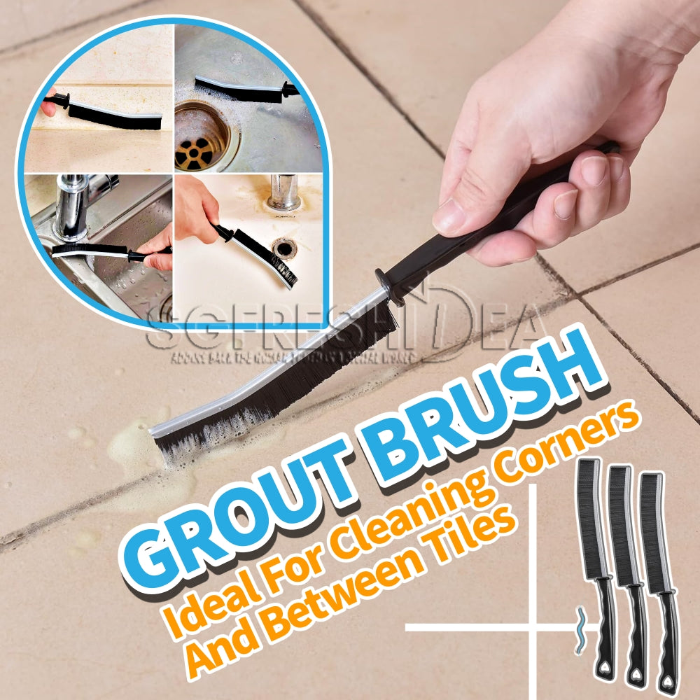 Gap Cleaning Brush New Multifunctional Bathroom Gap Brush Crevice Cleaning Brush Tool, for Slots Shutter Door Track Bathroom Kitchen Tiles Window Kitchen 2Pcs Pack