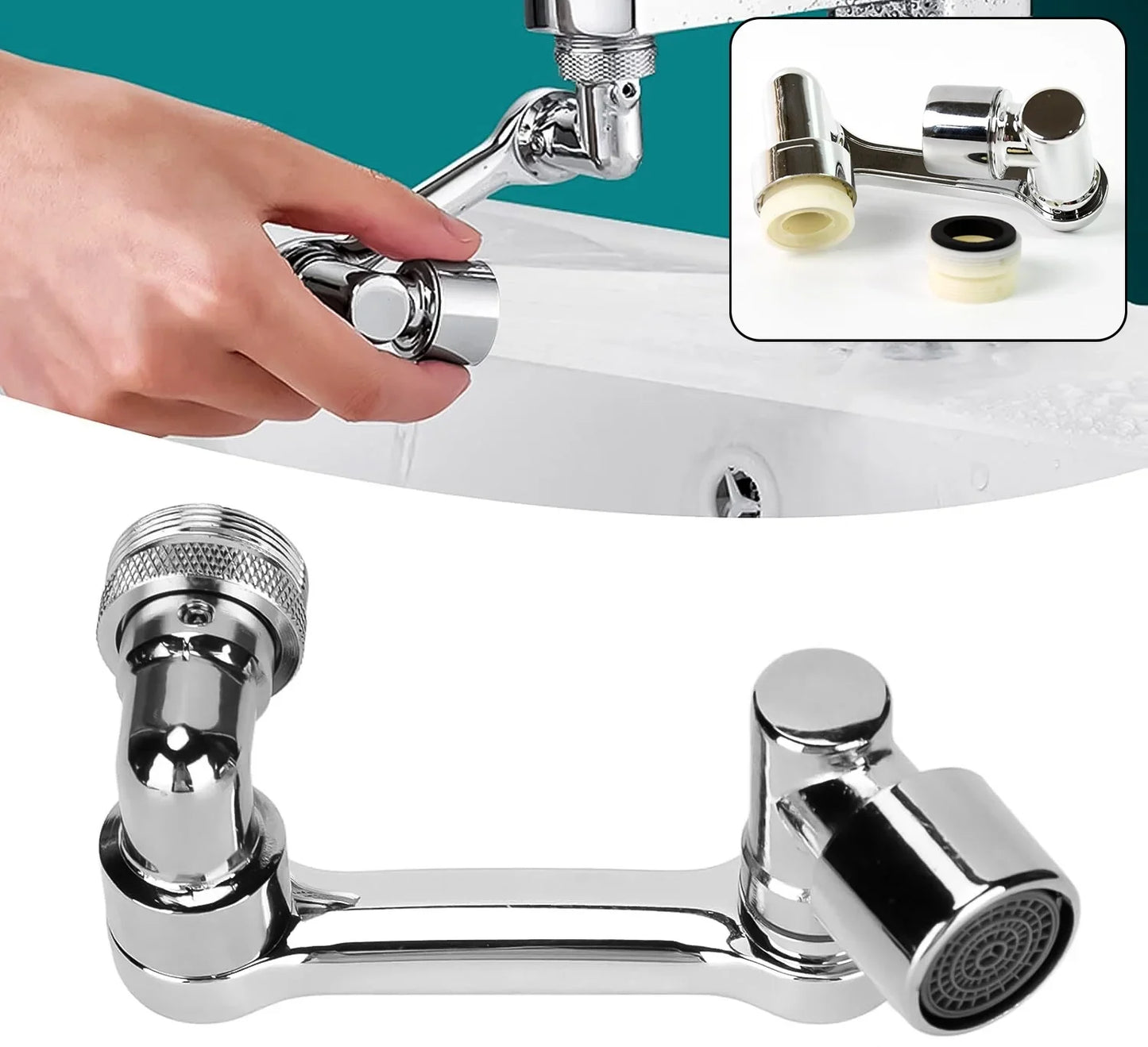 SPLASH FAUCET FILTER FAUCET, 1080 ROTATING FAUCET SPRAYER HEAD