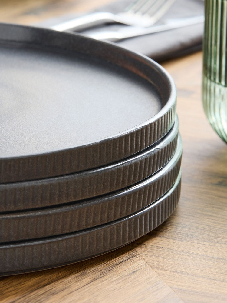 8 Inches Round Ceramic deep Dinner Plate, High Edge Dish