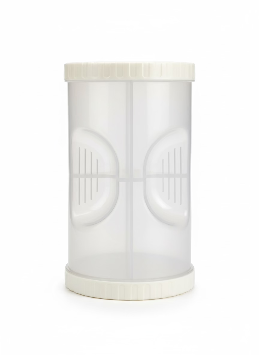 Round Plastic divided in 4 pcs kitchen Transparent container storage