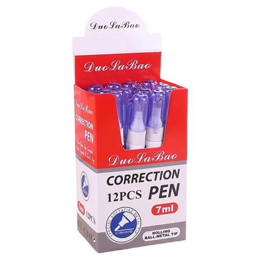 High Metal Tip Quality Non-toxic White Correction Fluid Pen for Students