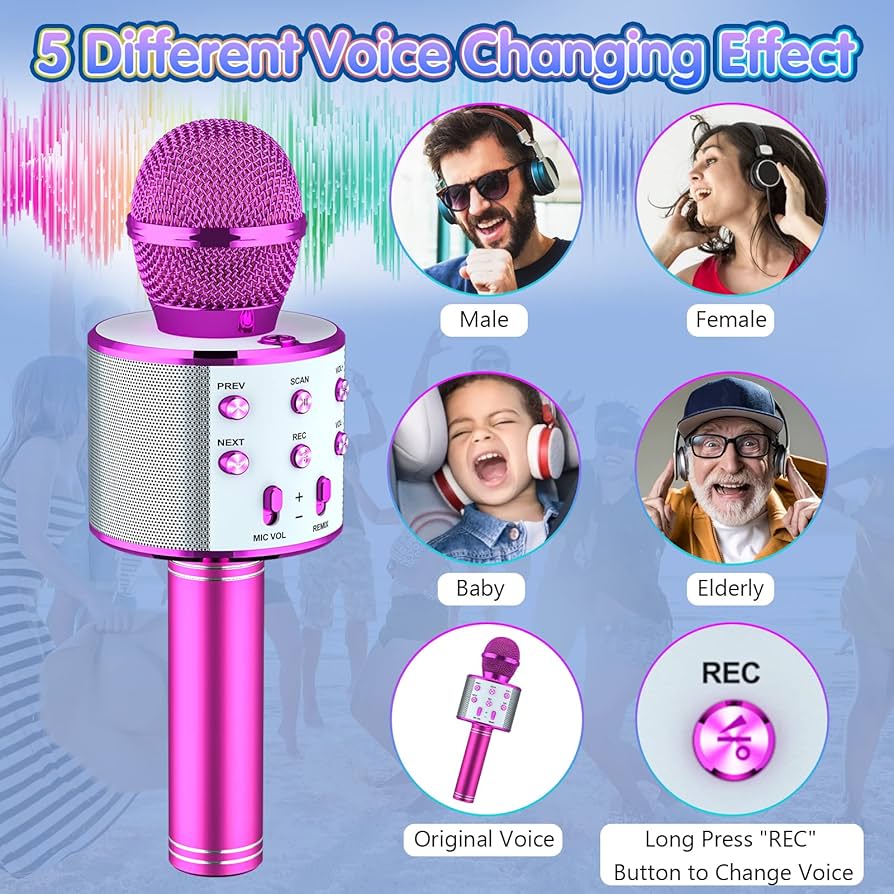 Karaoke Bluetooth Micro, kids with stitch package