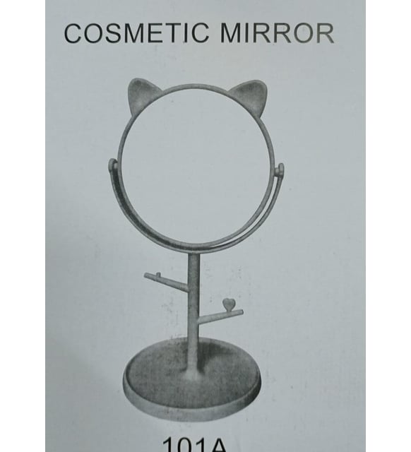 Cat Ears Desk Mirror - Cute & Compact Vanity Mirror for Bathroom or Bedroom