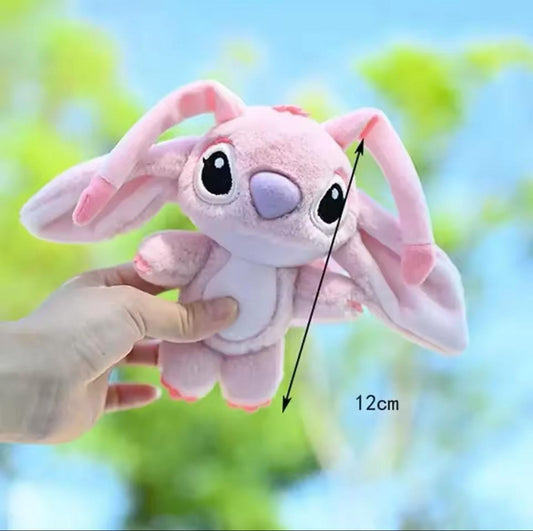 Doll Stitch Plush Keychain Toy Lovely Lilo & Stitch, Doll Angel Plushies Cute Stuffed Bag Pendant