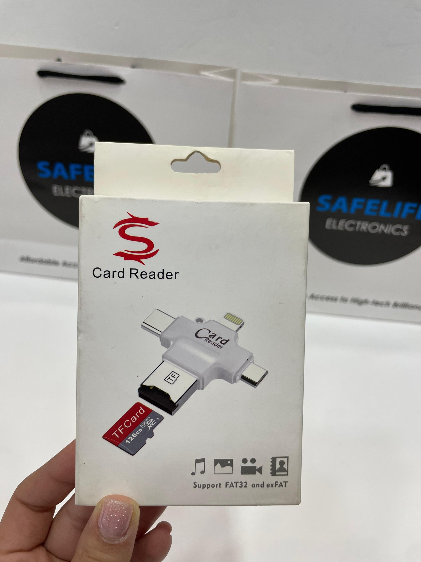 4 in One Mobile Micro SD Card Reader,