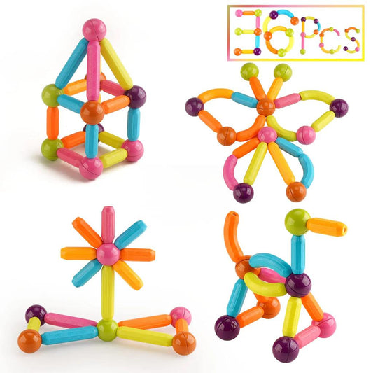 Magnetic Sticks Toy Set 36 Pcs