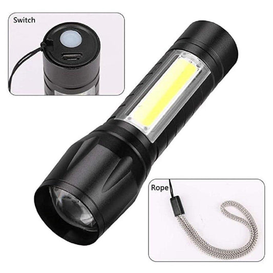 Portable Mini Torch Lamp Usb Led Flashlight Camping