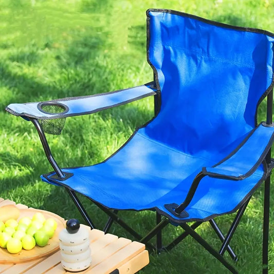 Folding Camping Chair – Lightweight Portable Foldable Outdoor Seat – Ideal for Camping, Fishing, Beach, Festivals, Travel & Garden