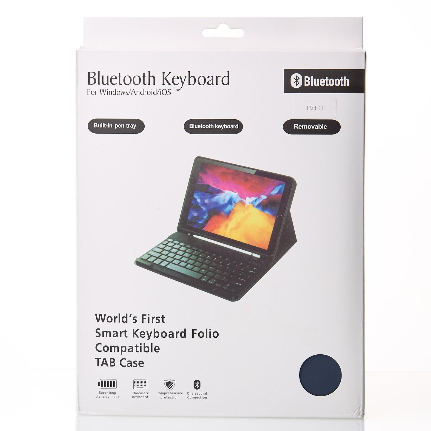 WIRELESS KEYBOARD FOR IPAD PRO 11 2021 | IPAD 10 TH 10.9 | IPAD 5/6 9.7 SMART KEYBOARD FOLIO COMPATIBLE TAB CASE
