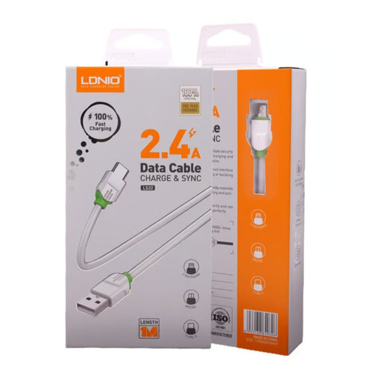 LDNIO LS32 Usb Cable 2.4A Fast Charging USB