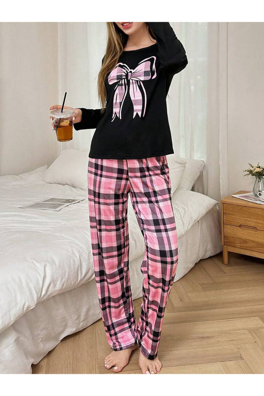 2 pcs set High quality Pyjama Check Combo D1899