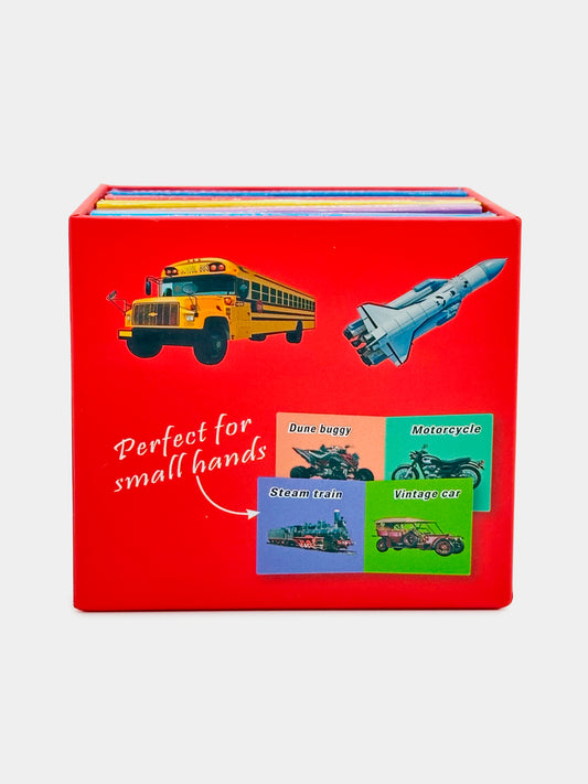 Learning Book 6PC Vehicle Set for Kids - Educational Toy with Interactive Vehicle Themes