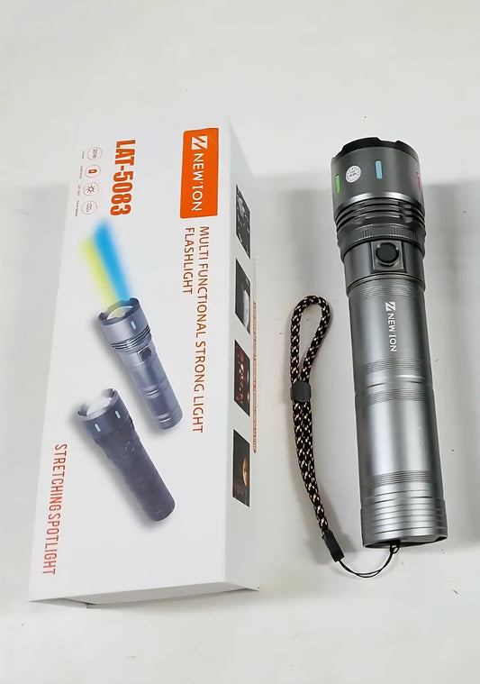 Multi Functional zoomable Strong Light FLASHLIGHT BX-58 20W 3600mAh Led Light Power Display