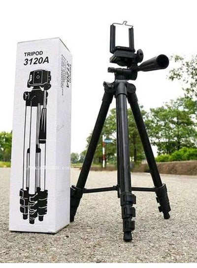 Mobile Phone Tripod 3120A Stand with Mobile Phone Holder Portable for Live Stream Video, Vlogging
