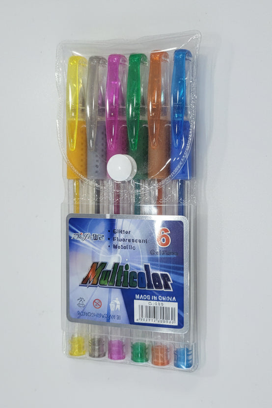 Multicolor Glitter Gel Pens G-009