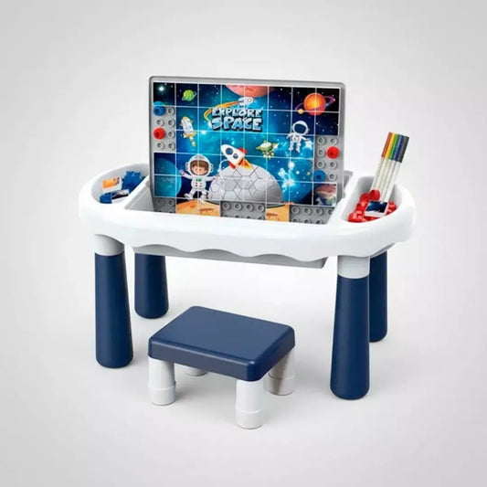 Space Adventures Kids Plastic Table and Chair Set