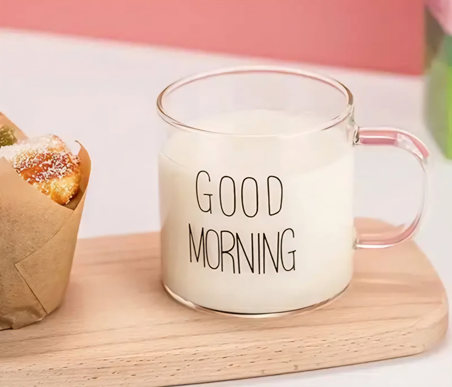Good Morning Glass Mugs 6 pcs S187-16