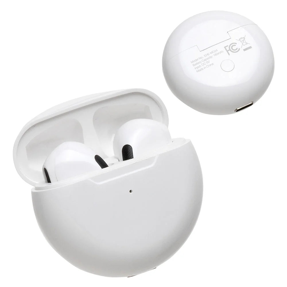 PRO6 True Wireless Airpods TWS Airpods In Ear Bluetooth Stereo with Charging Box Smart Touch Control for Apple Samsung Huawei Xiaomi