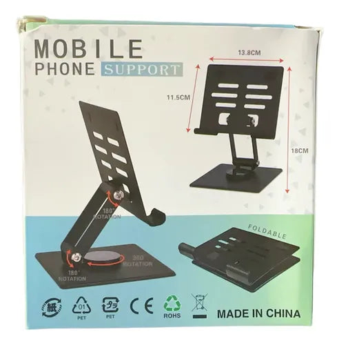 360 Degrees Rotate Adjustable Metal Desk Mobile Phone Holder Stand For Phone 18×13,8CM