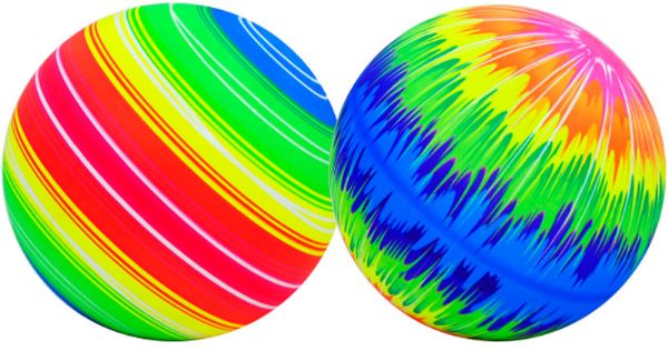 Rainbow decorated ball