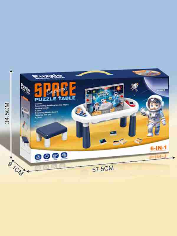 Space Adventures Kids Plastic Table and Chair Set
