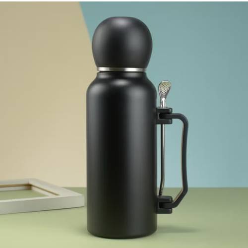 Yerba mate Vacuum Thermos Bottle Stainless Steel Hot And Cold with Straw 1000ML SD-859