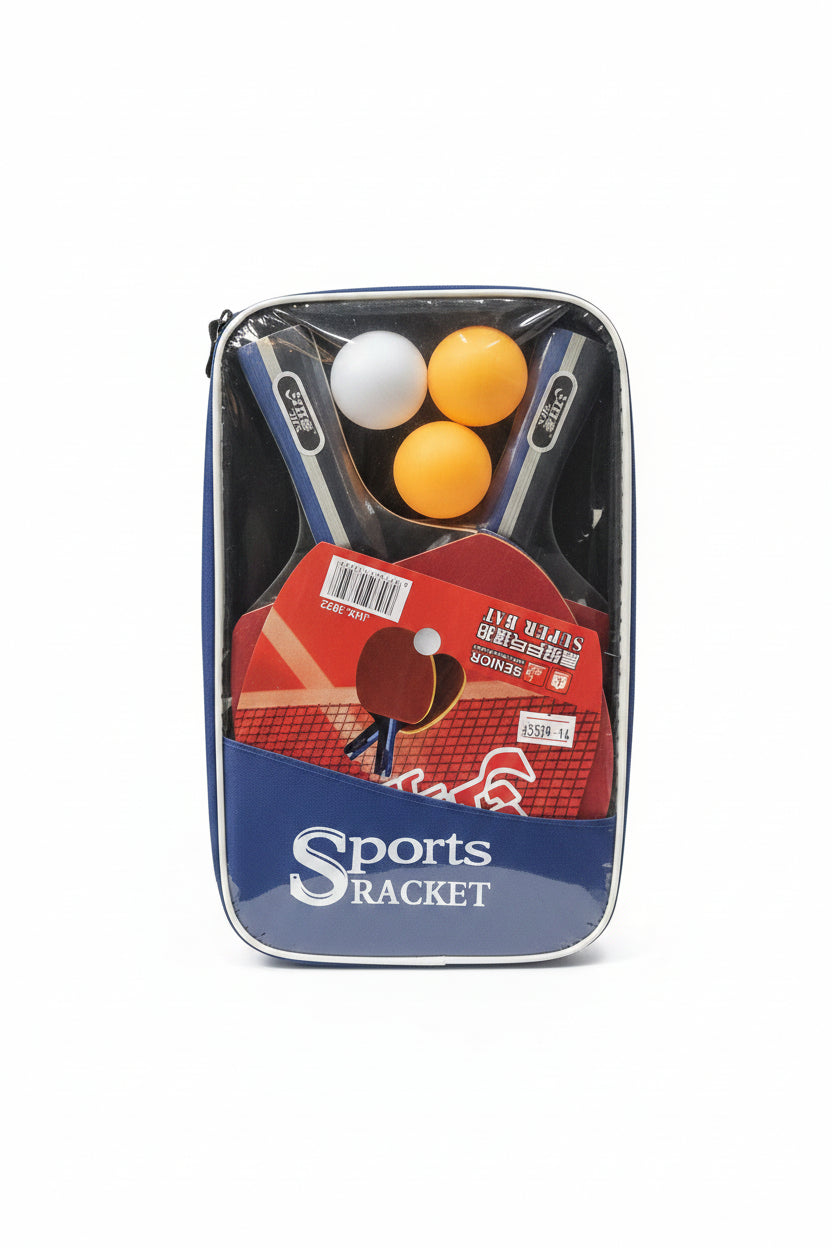 Sports Racket 2 Table Tennis Racket + 3 Ball + 1 Bag, Table Tennis Set for Beginners and Advanced Players JHX-3022