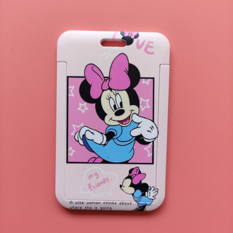 Travel compact mirror for women,girls cute classical cartoon cosmetic mirror magnifying fold makeup mirror