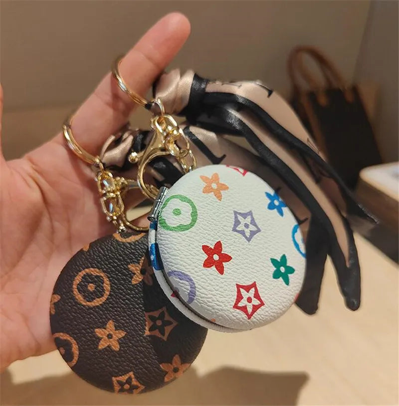 Cosmetic Mirror With Keychain