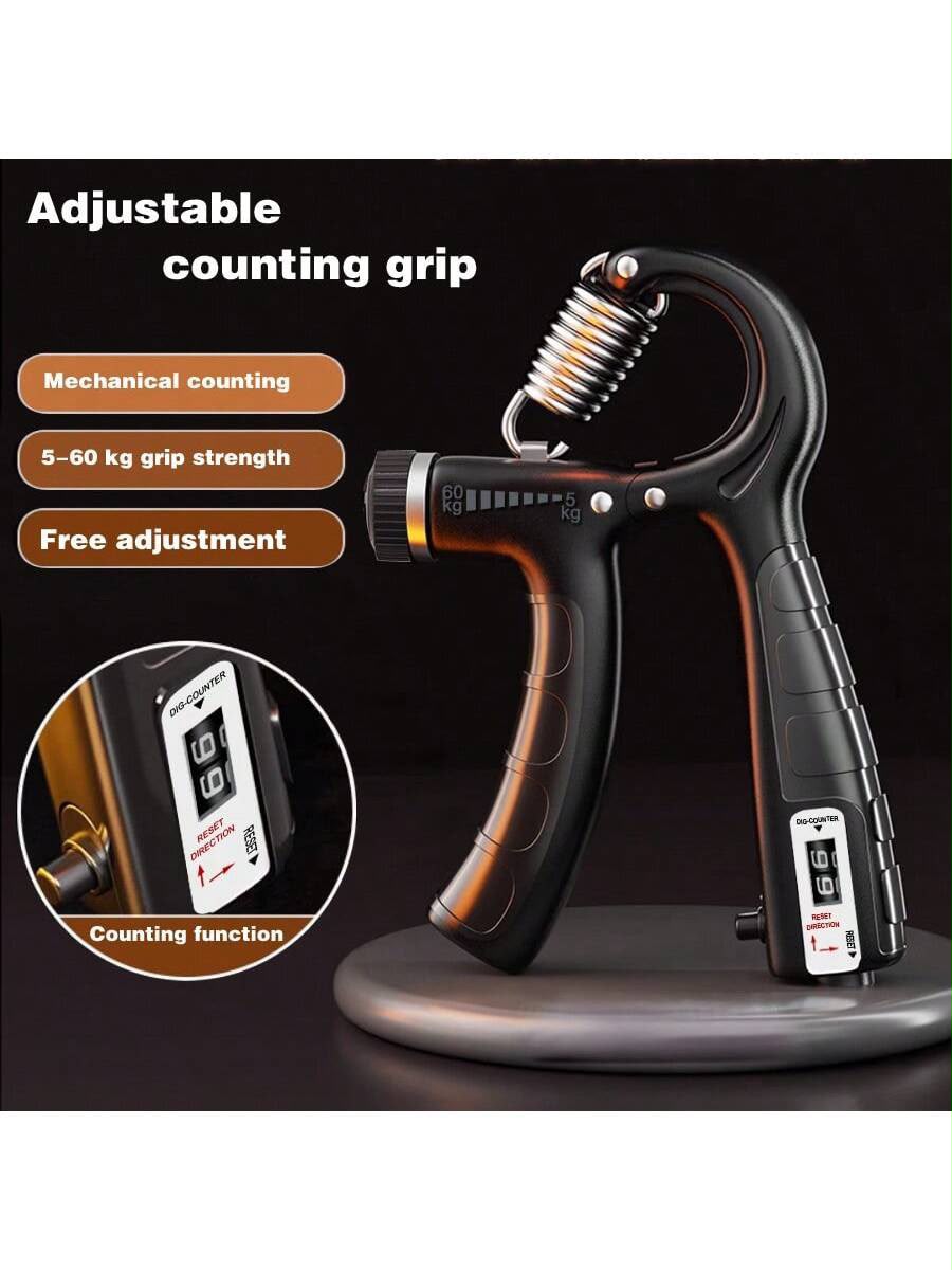 A-Shaped Hand Grip Strengthener Professional Male Finger Trainer With Counter And Adjustable Arm Strength Grip Rod Gym Accessories Sports Gym Home Workout
