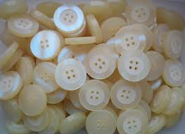 Buttons Small Black | Beige Quality Polished 4 Hole Shirt Craft Button
