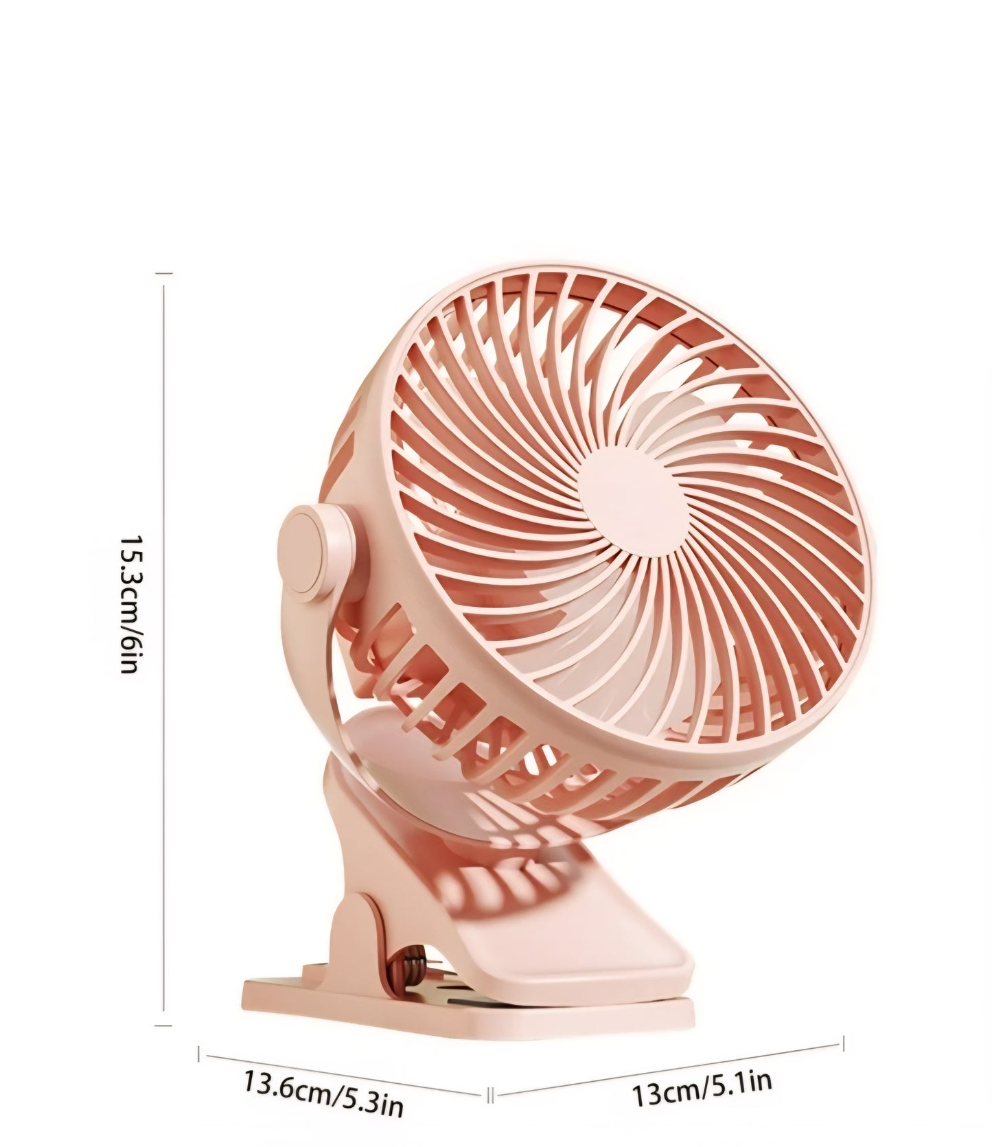 USB Clamp Fan size 20*14 Cm type C High Quality KOS-19005