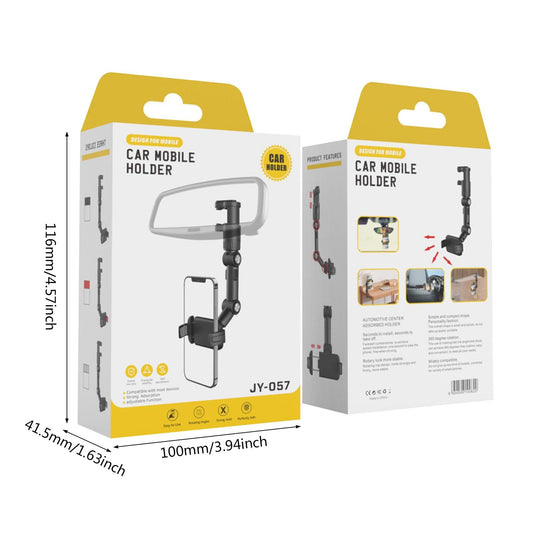 Car Bracket for Phone,360° Rearview Mirror Phone Holder for Car