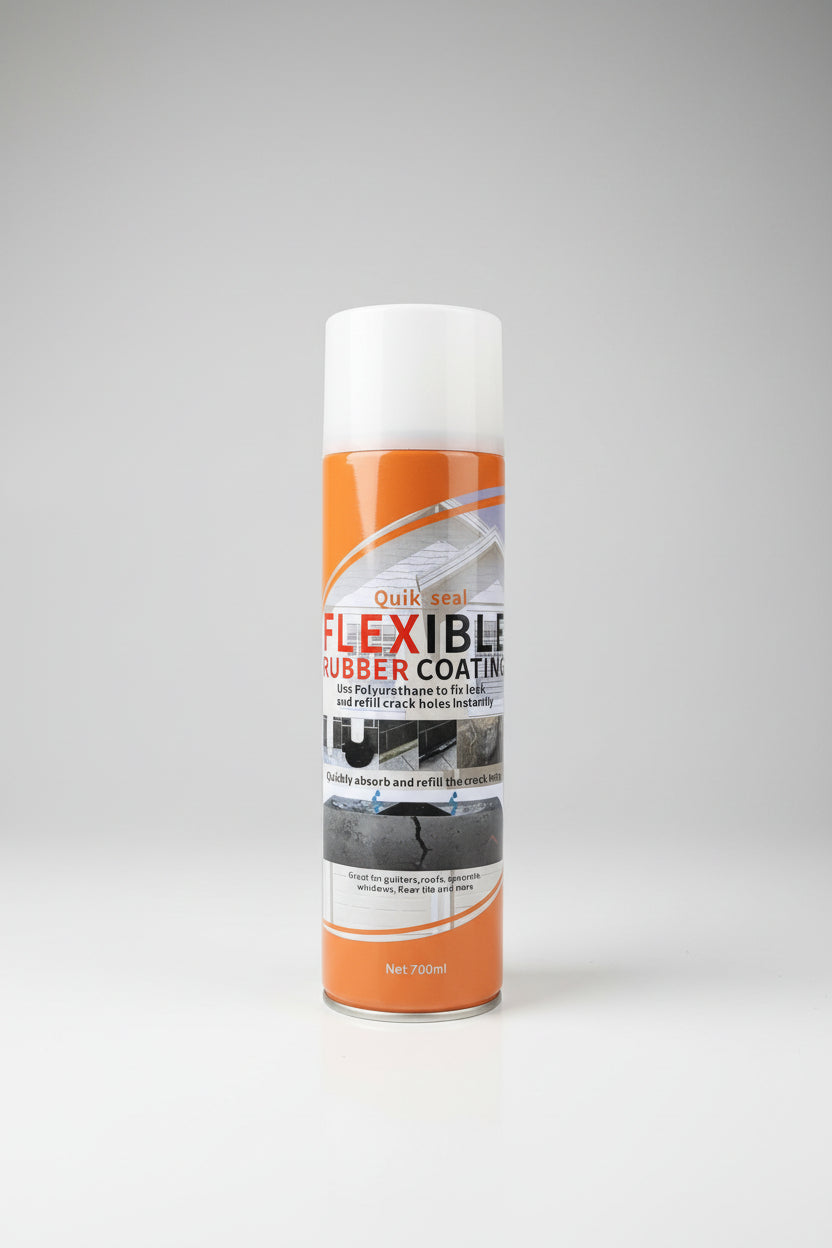 Flexible Rubber Coating Seal Spray, Stop Leaks Instantly, Waterproof, Leakage Repair, Roof Sealant 700ml