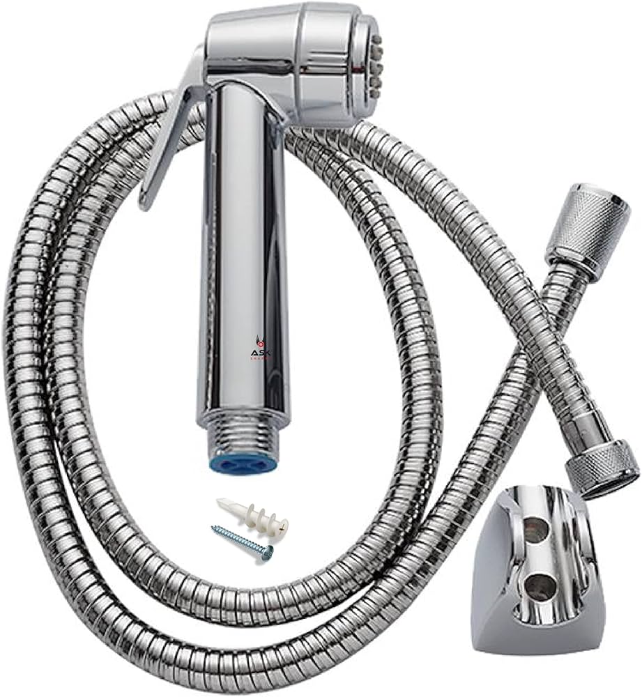 Triangle Shower Head and Hose Combo Easy to Install High Pressure Shower Head with Flexible Hose Durable Water Saving Design Perfect for Home Bathrooms