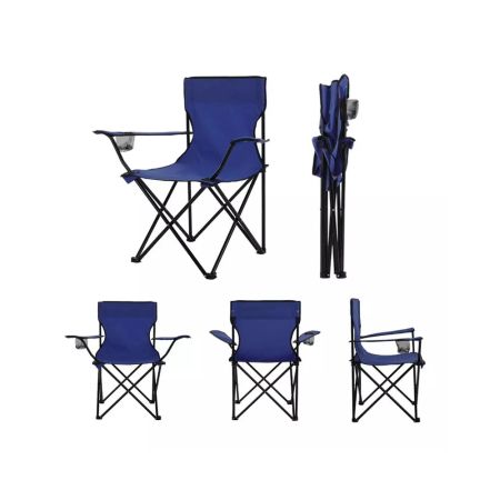 Folding Camping Chair – Lightweight Portable Foldable Outdoor Seat – Ideal for Camping, Fishing, Beach, Festivals, Travel & Garden
