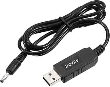 DC 12V USB  DC 9V Step Up Voltage Converter, Power Cable with DC Jack 3.5mm x 1.35mm,Great for Routers, Camera, Car Driving Recorder
