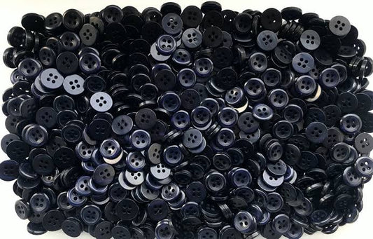 Buttons Small Black | Beige Quality Polished 4 Hole Shirt Craft Button