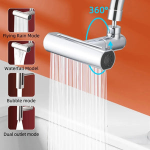 Multifunctional 360° Rotatable Universal Shower Faucet Head Adjustable Spray Modes YW AD225