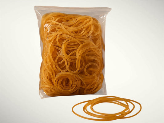 AMUU Rubber Bands Yellow Soft Elastic Bands For Office Supplies School Home