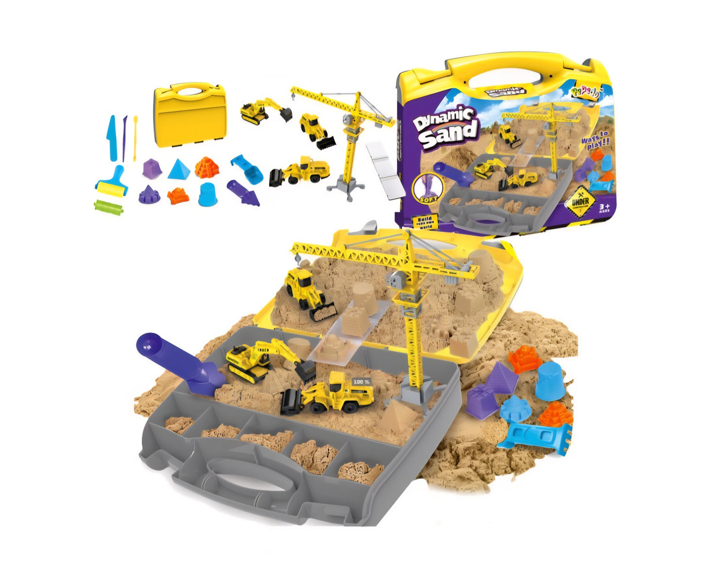 Dynamic Sand Construction Set DS-381 | Unicorn Play Sand    D2057
