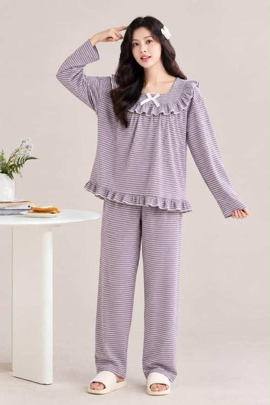 Pyjama For Women,Women'S Pyjama Sets Light Blue E2237 And Purple E2238