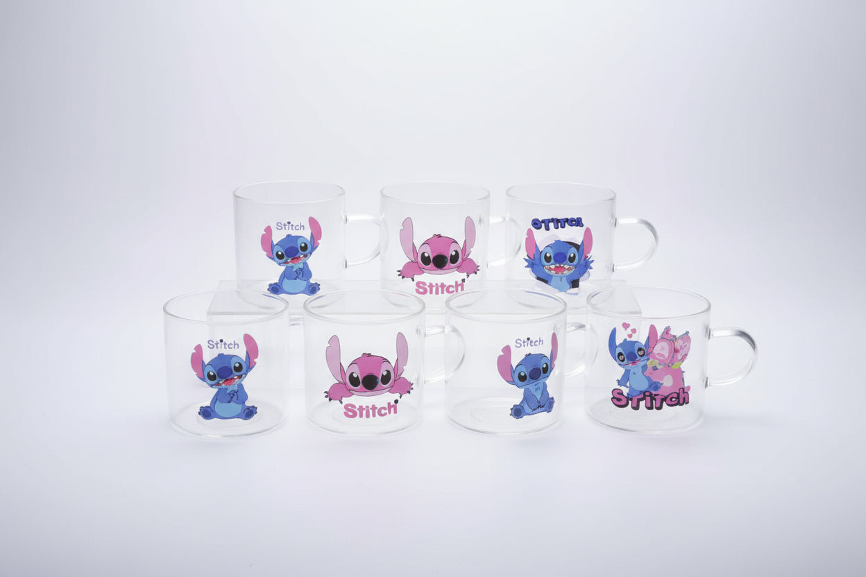 Stitch Glass Cup Set Of 6 PCS 5206-22