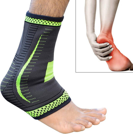Ankle Muscle Joint Protection Brace Support Sports Bandage Guard Gym Black Free Size